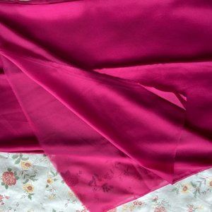 - Over 6 meters burgundy new silky wooly georgette sari multi purpose material